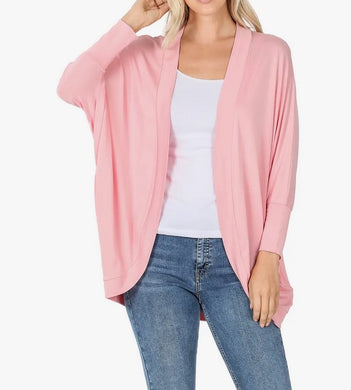 Dusty Pink Wrap Cardigan