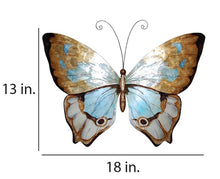 Load image into Gallery viewer, Copper and Aqua Butterfly - Indoor or Outdoor