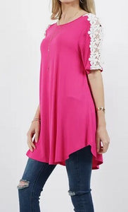 Flower Crochet Tunic - Choose Color