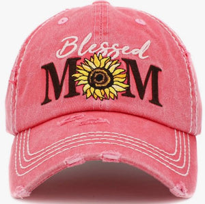 "Blessed Mom" Wave Trucker Hat - Choose Color