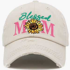 "Blessed Mom" Wave Trucker Hat - Choose Color