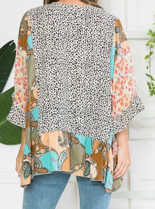 Multi Print Kimono