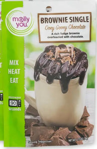 Ooey Gooey Chocolate Brownie Microwave Single