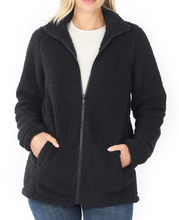 Load image into Gallery viewer, Soft Sherpa Zipper Jacket - Choose Color