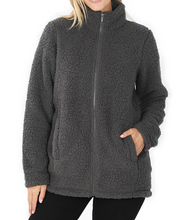 Load image into Gallery viewer, Soft Sherpa Zipper Jacket - Choose Color