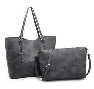 2 in 1 - Oversized Tote Purse - Choose Colors